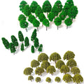 60pcs Trees for Multiple Models (Railroad, Train, Wargame, Diorama)