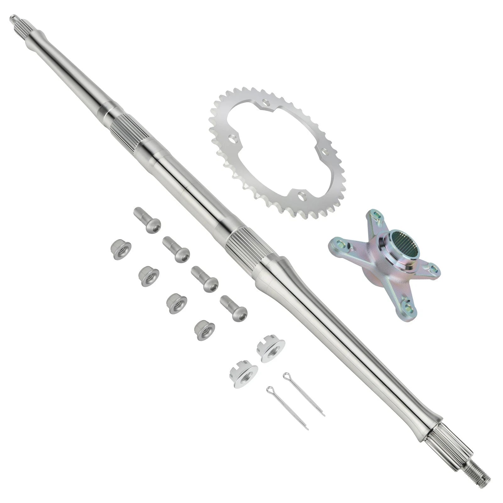 Rear Axle Shaft Kit w/Sprocket Hub Collar for Yamaha Raptor 350 (2004–2013)