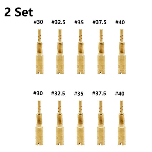 10x Carb Pilot Slow Jet Repair for Mikuni RS HS HSR VM28/486 (#30-32.5-35-37.5-40)