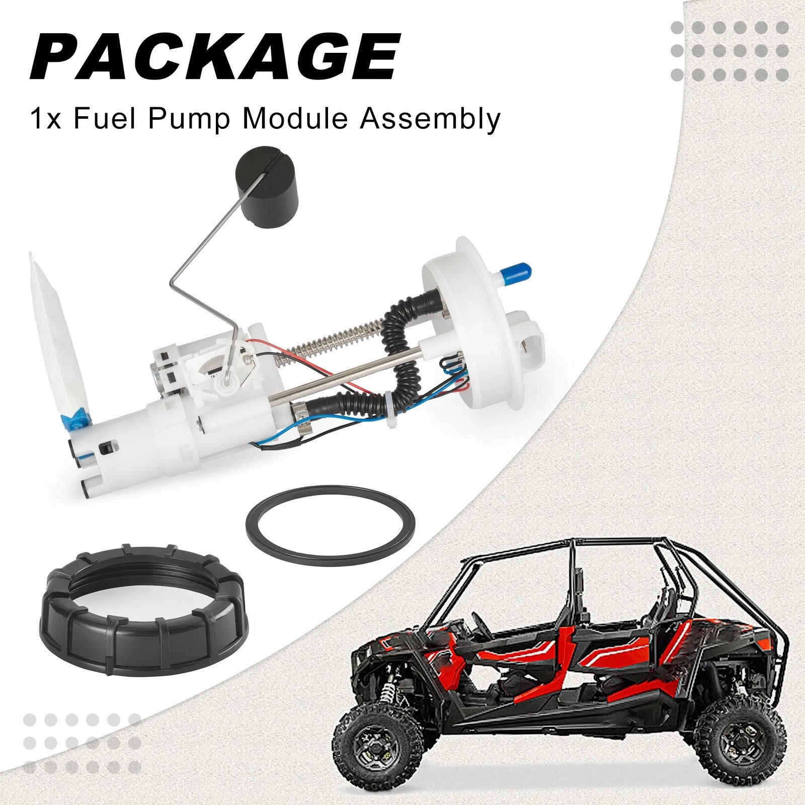 Fuel Pump Module Assembly for Polaris RZR 900 1000 XP 4 (2205502, 2208591, 2208323)