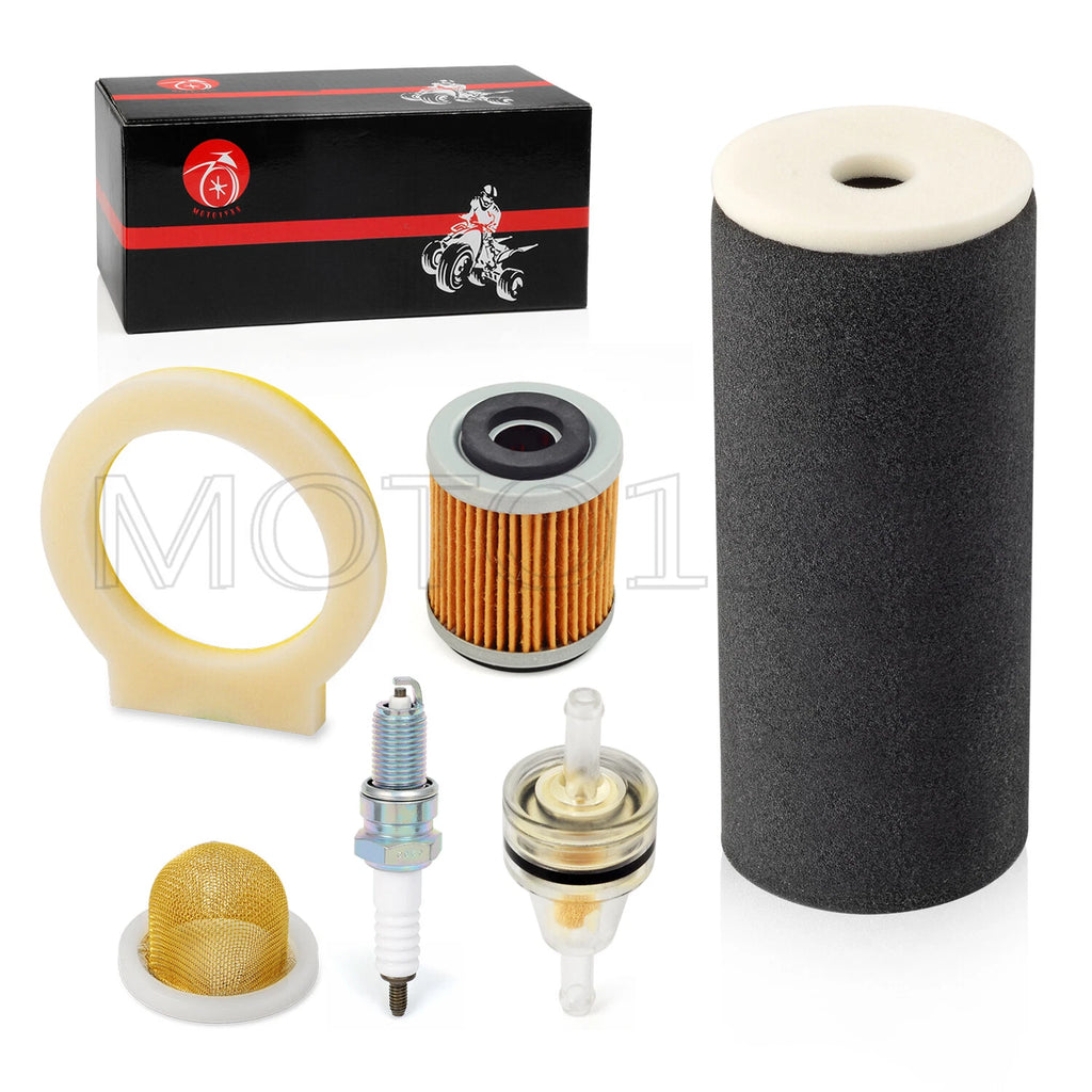 Air Filter Foam, Spark Plug, Oil Strainer & Oil Filter for Yamaha Warrior 350 (1987–2004)