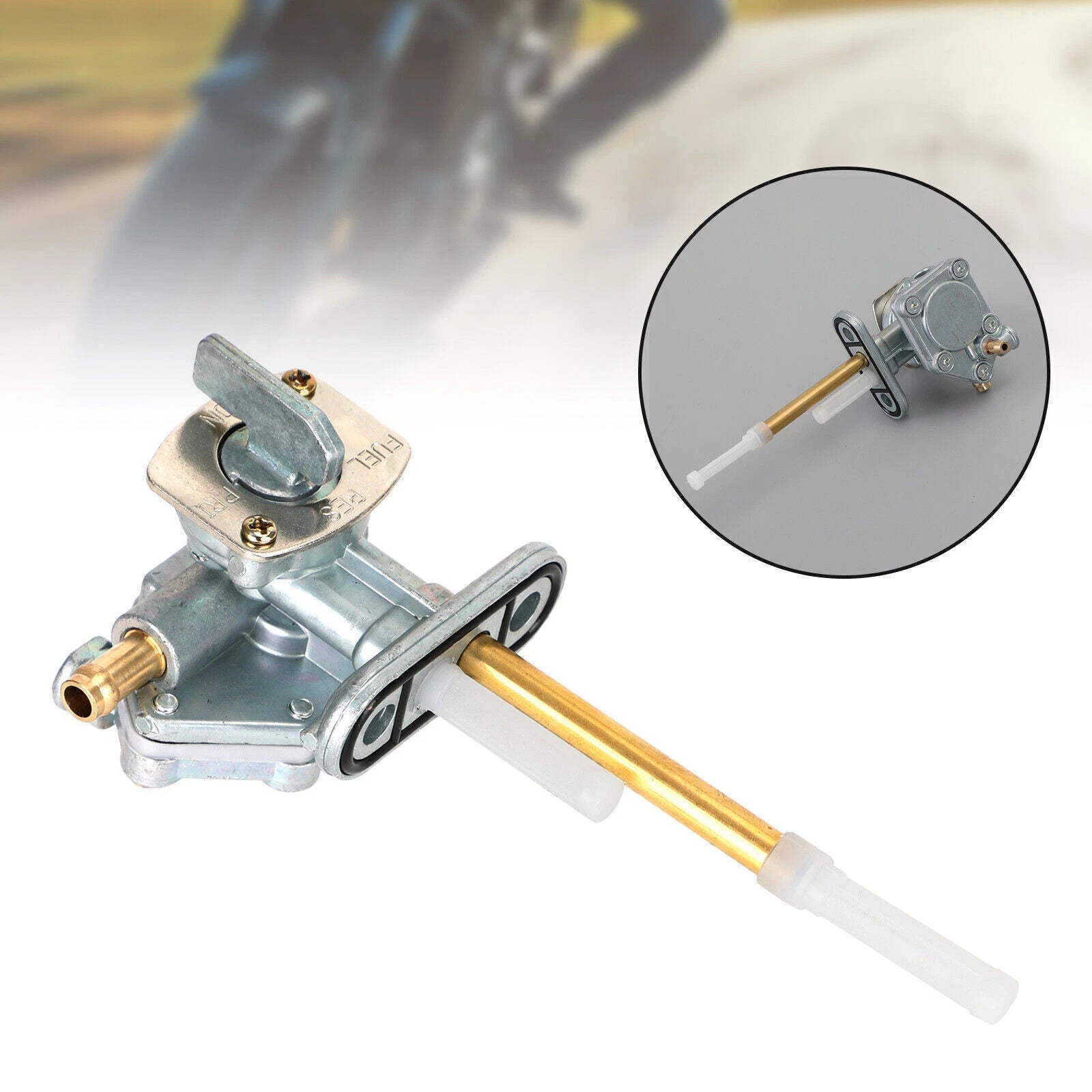 Gas Tank Fuel Cock Valve Petcock for Kawasaki ZR400 ZRX (1994–2008) 51023-1267