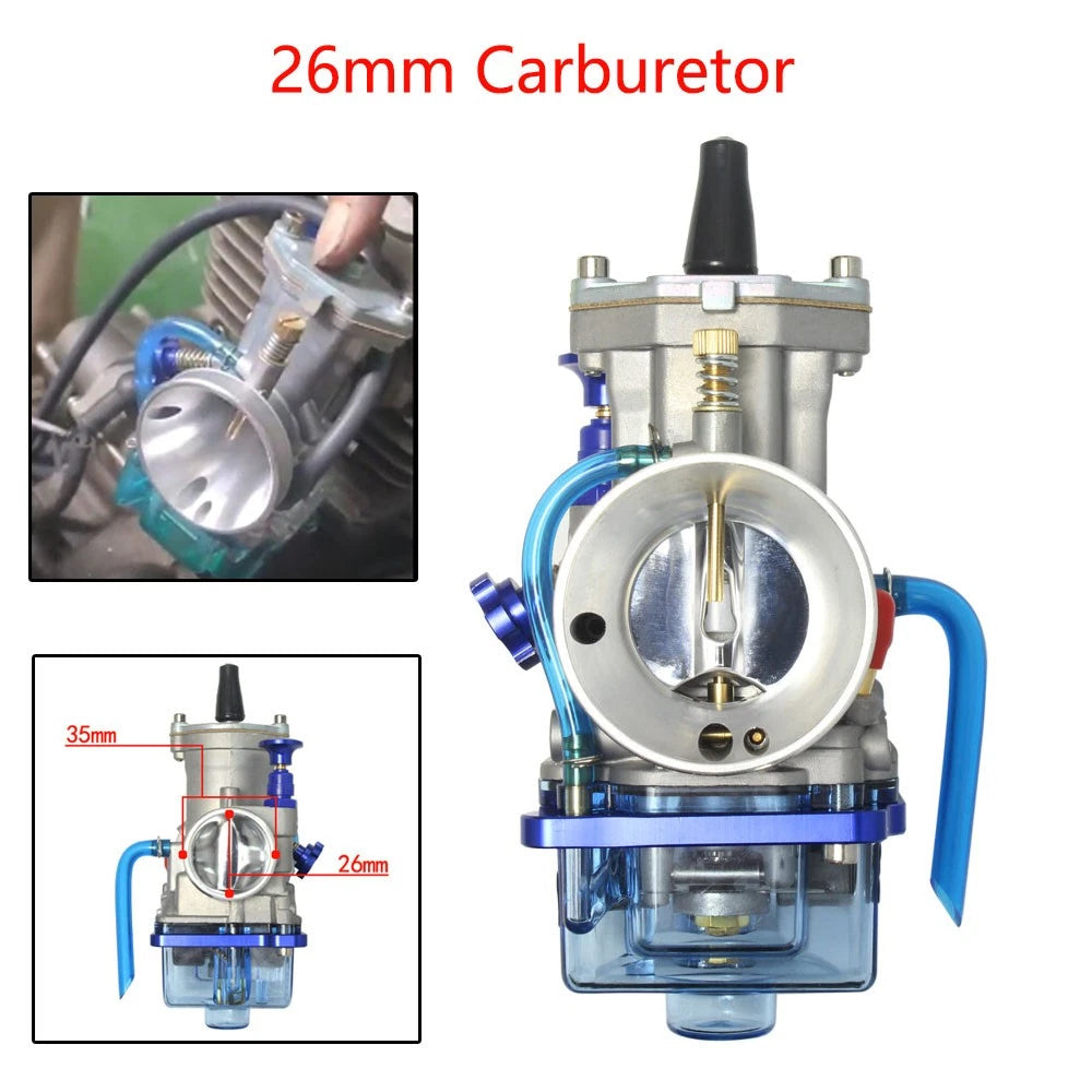 26mm Carburetor for PWK26 90-125cc ATV Dirt Bike Scooter (1990–2023)