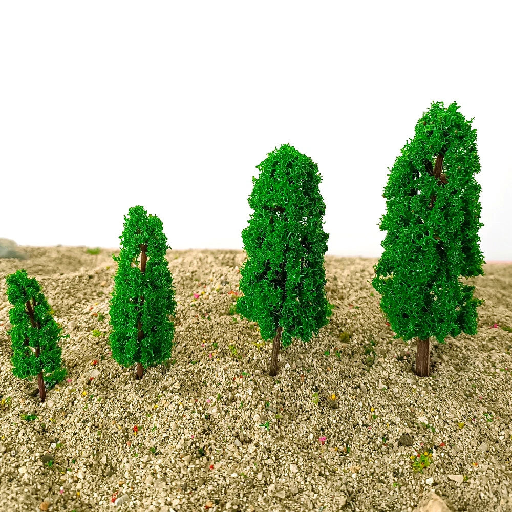 Set of 10 Model Trees for HO N Z Train Railway Garden Landscape Scenery
