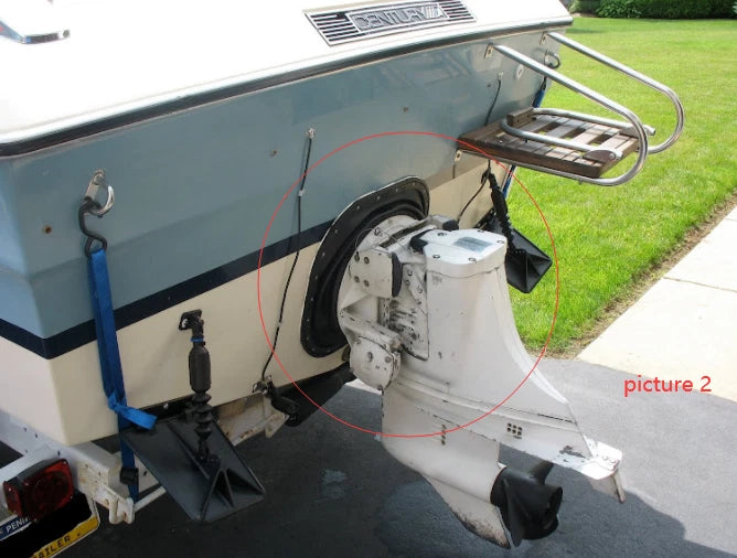 Transom Seal Boot for OMC Stringer (1967–1977) 16 Hole Rubber Bellow Seal