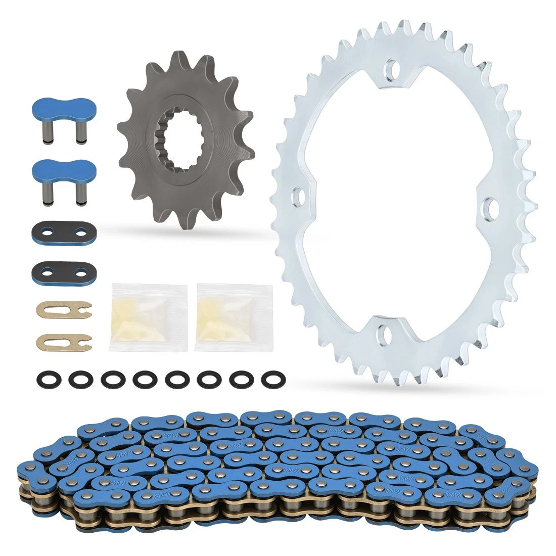 X-Ring Chain 98 Links & Drive Sprocket for Yamaha Raptor 700 (2006–2024)