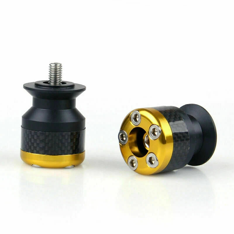 CNC Carbon Fiber 6mm Swingarm Sliders Spools for Universal Motorcycle