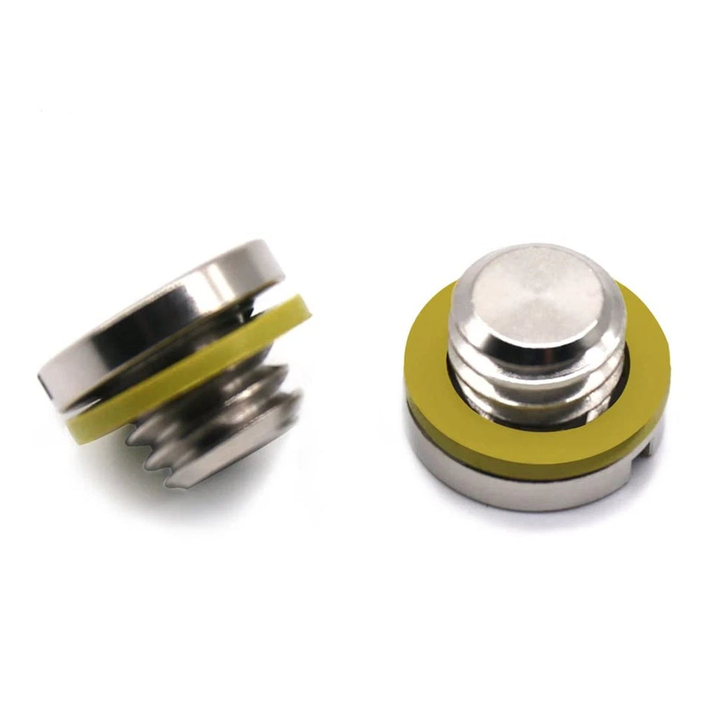 Set of 2 Lower Drain Plug Gearcase Screw & Gasket for Mercury Mercruiser (10-79953Q04)