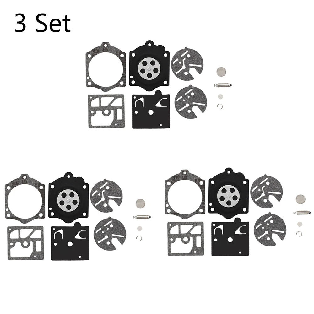 Set of 3 Carburetor Gasket Kit for Husqvarna 44 140S 240S 444 (K10-HDC)