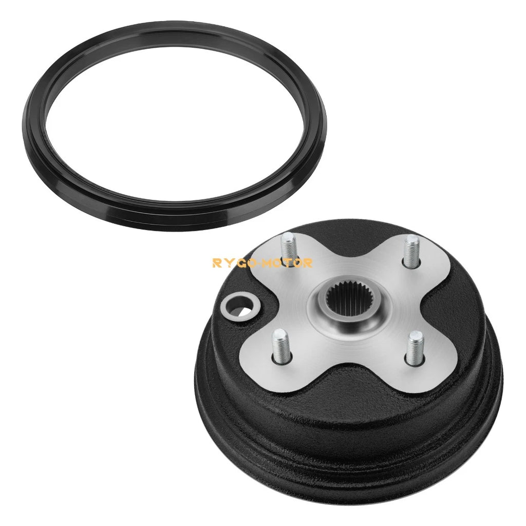 Front Wheel Brake Drum Hub w/Seal for Yamaha Kodiak 400 YFM400FW (1993–1998)
