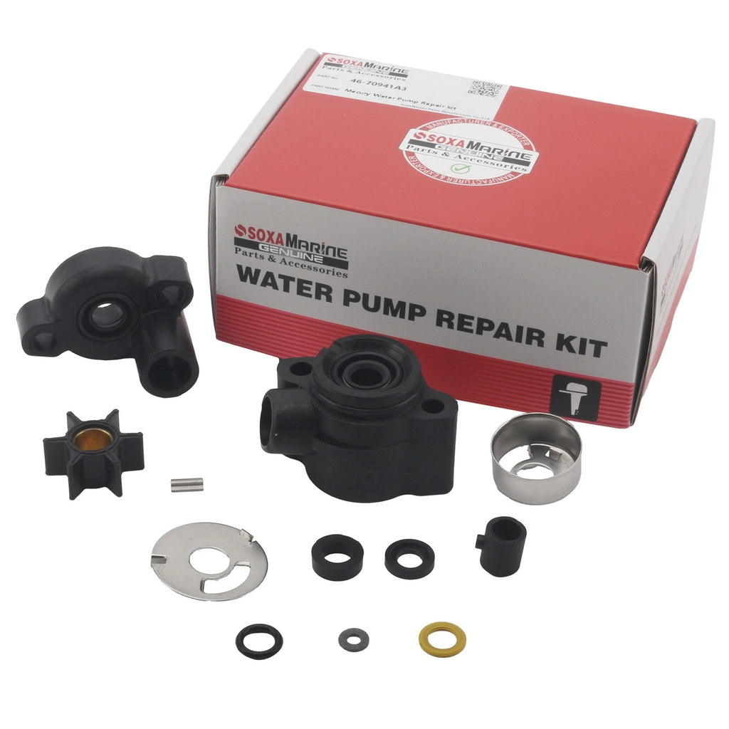 Water Pump Impeller Kit for Mercury Outboards 3.9 4 4.5 6 7.5 9 8 HP (N/A) 46-70941A 3