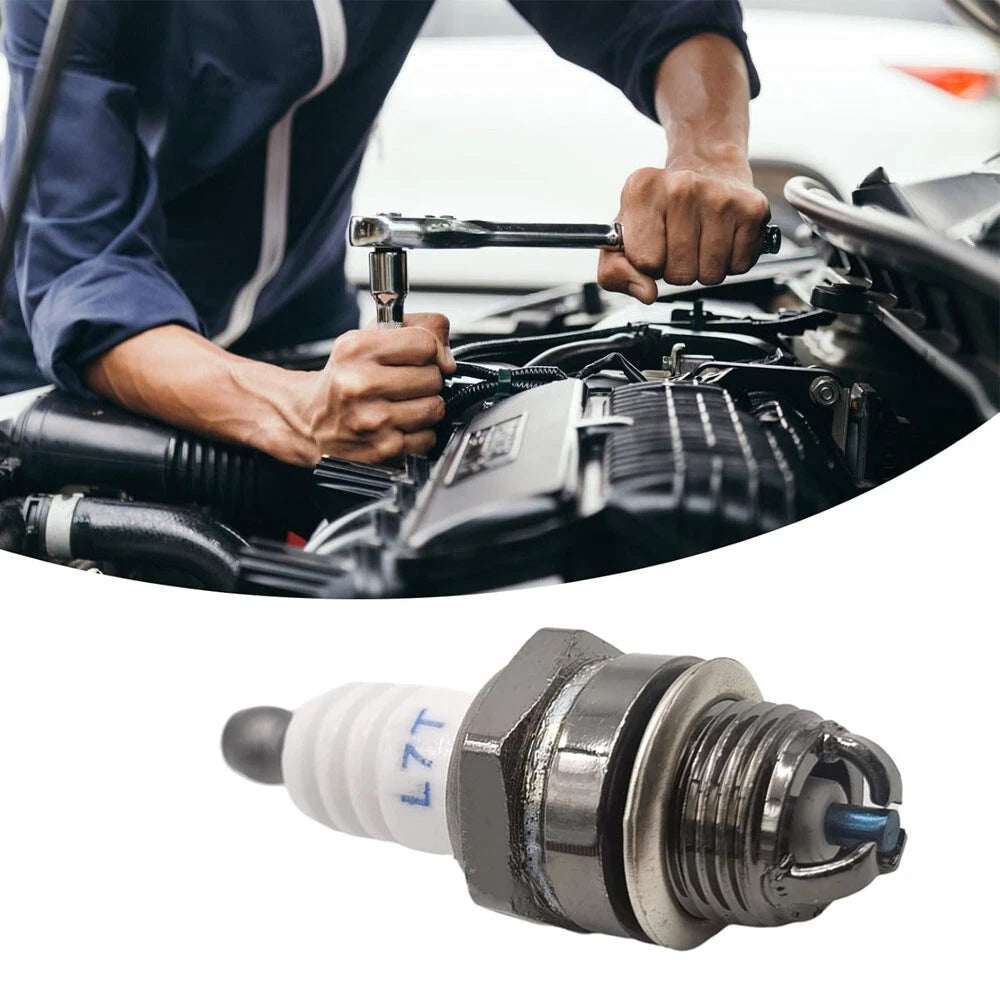 2Pcs 3 Prong Spark Plug L7TC for 2-Stroke Chainsaw Lawn Mower