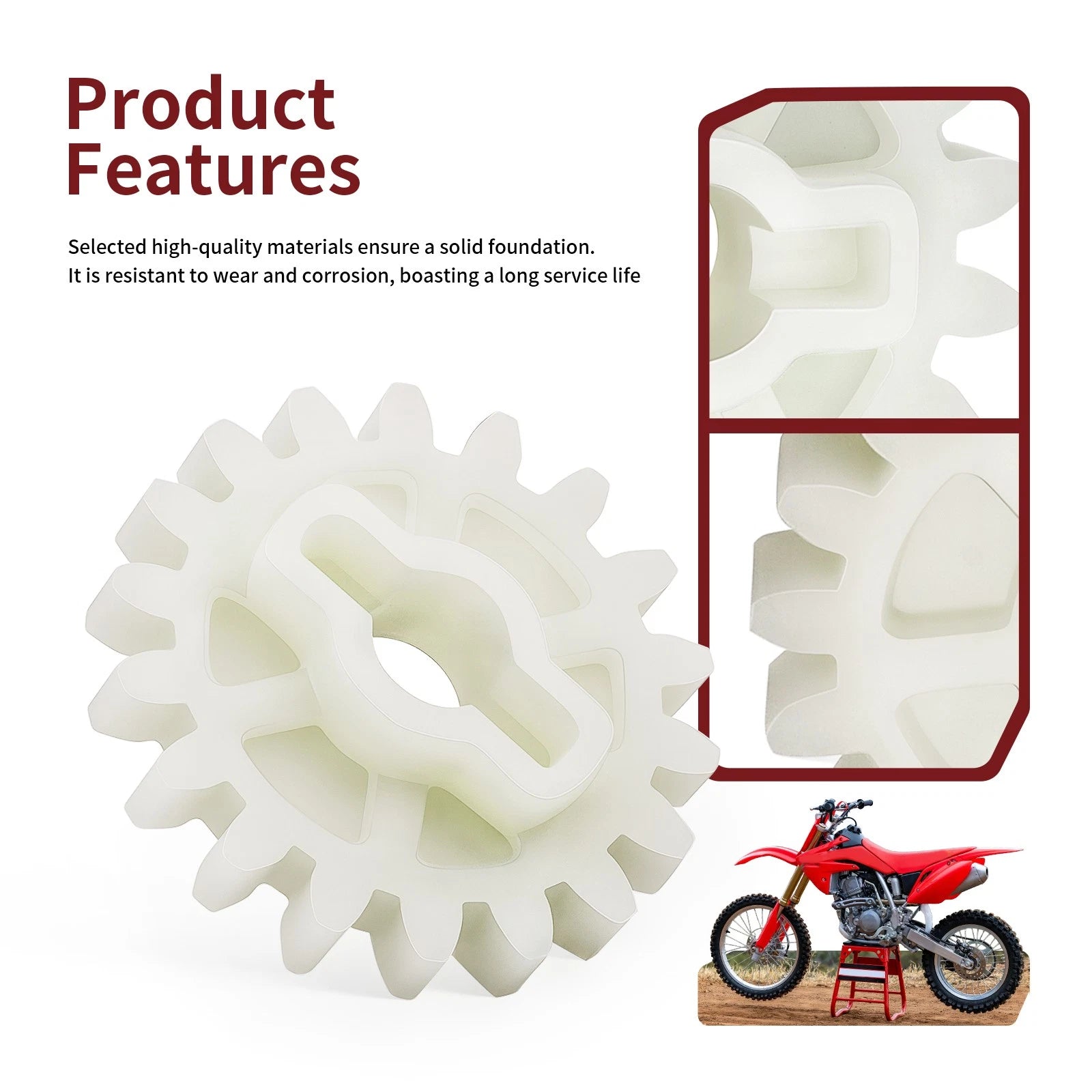 Oil Pump Driven Gear 18T for Honda CRF250R (2004–2009) CRF250X (2004–2017) 15133-KRN-670