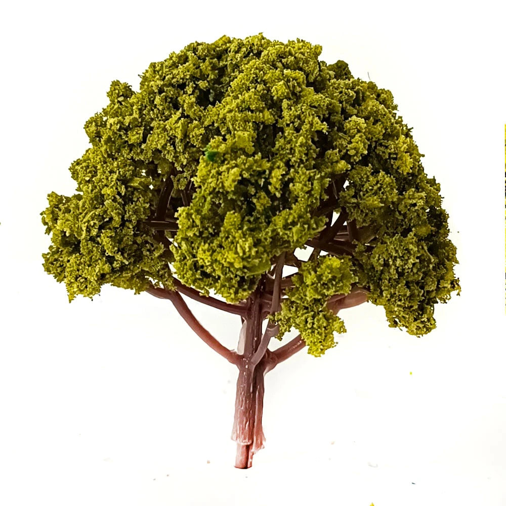 12pcs Model Tree Scenery for Wargame Sand Table Railway