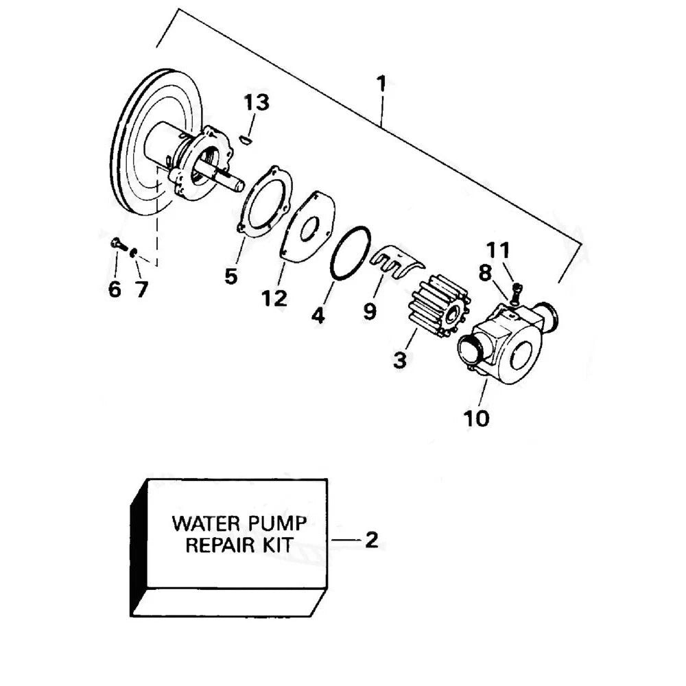 Sea Water Pump Repair Kit for OMC Cobra Volvo Penta (3854287)