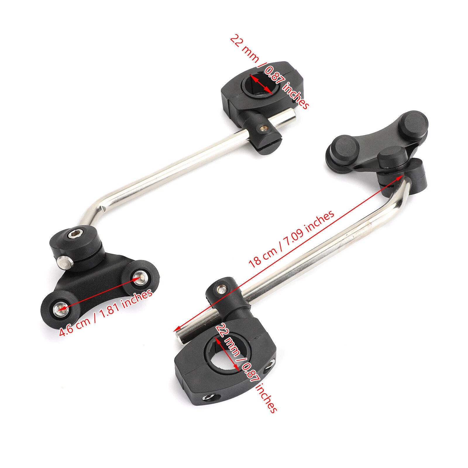 Universal Windscreen Bracket for Standard Handlebar (7/8" 22mm)