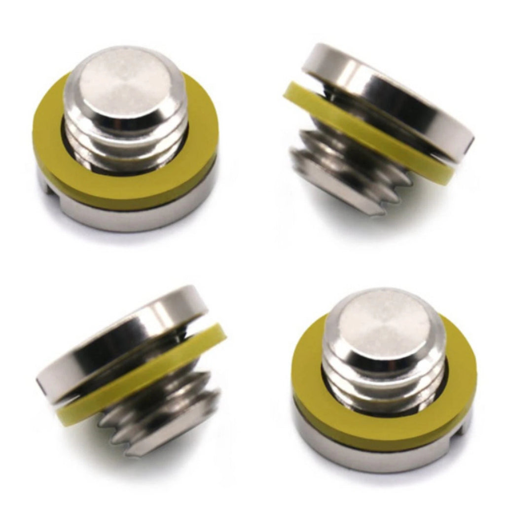 Set of 4 Lower Unit Drain Plug Gearcase Screws for Mercury (18-2244, 10-79953A2, 79953Q04)
