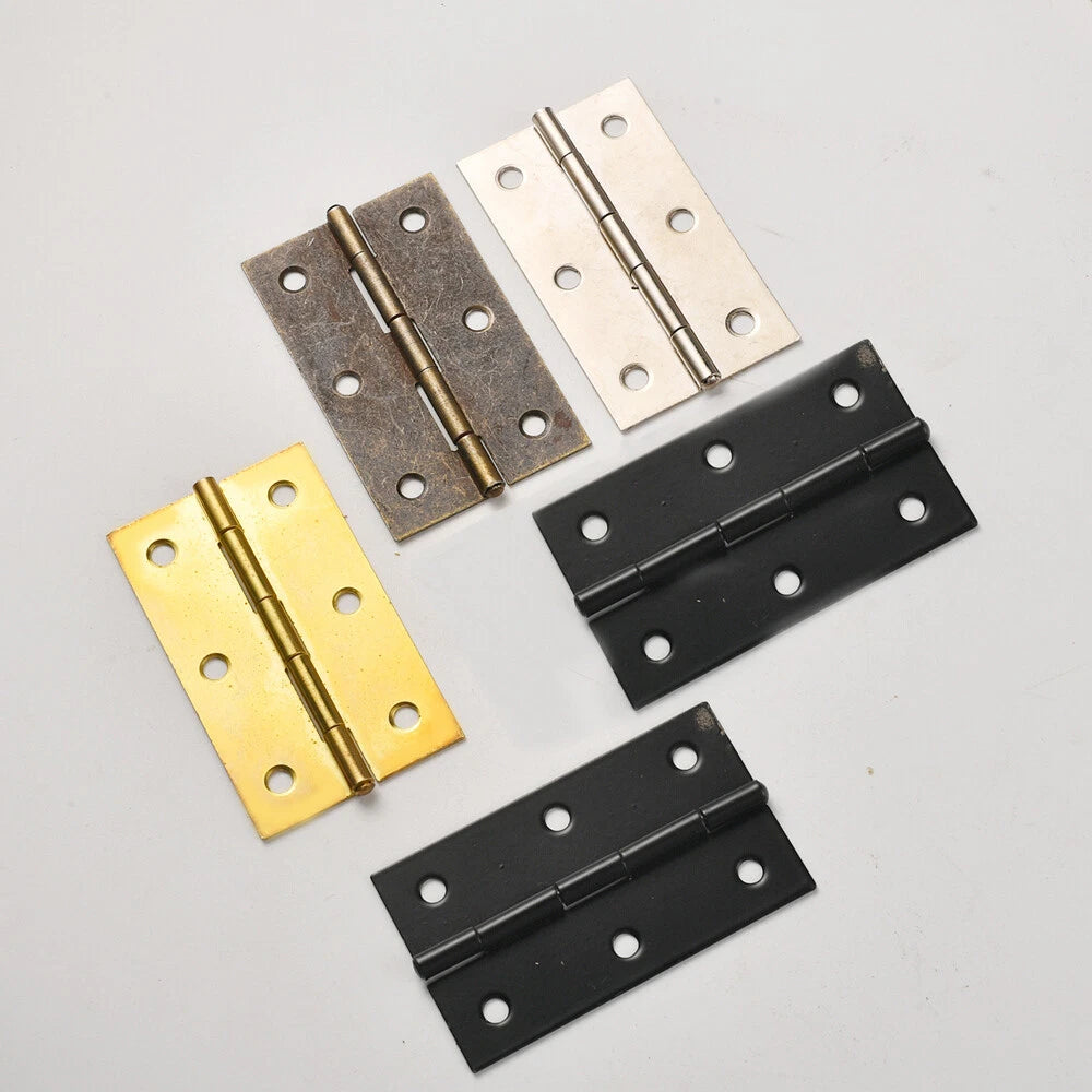2Pcs Metal Hinge for Wooden Box Toolbox Cabinet (Fits )