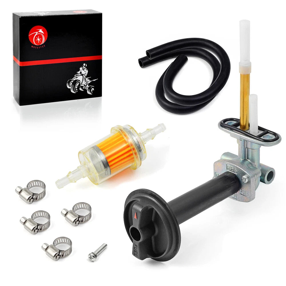 Fuel Valve Petcock & Lever Screw for Kawasaki Prairie 400 (1999–2002)
