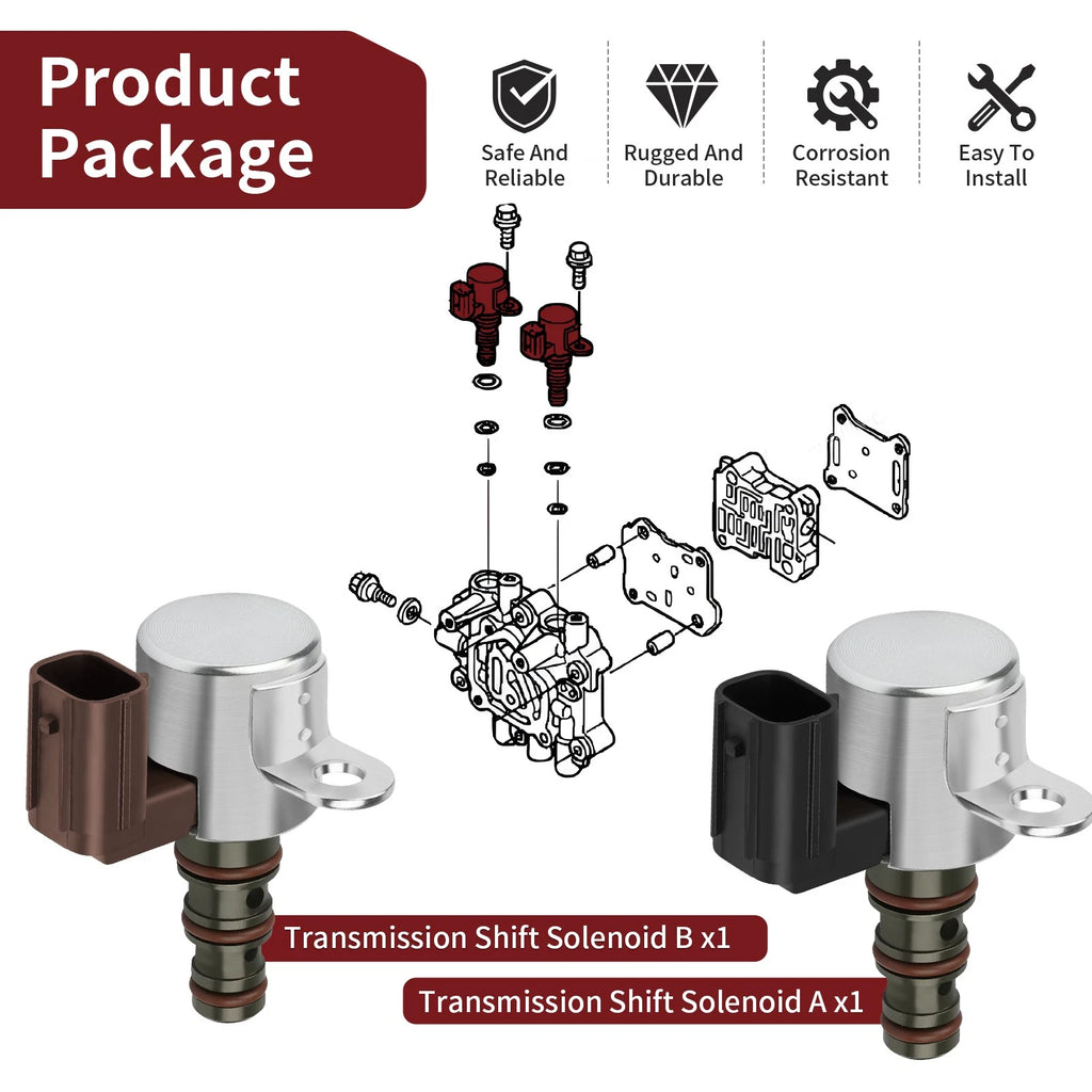 Transmission Shift Solenoid Kit for Honda Rincon 650 680 (2003–2014)