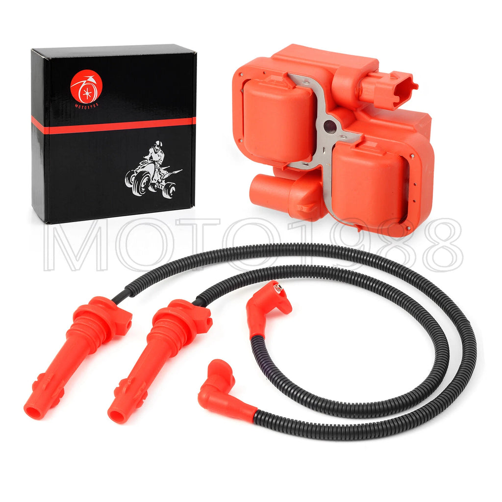 Ignition Coil & Spark Plug Wire Cap for Polaris RZR XP 4 900 (2011–2013)