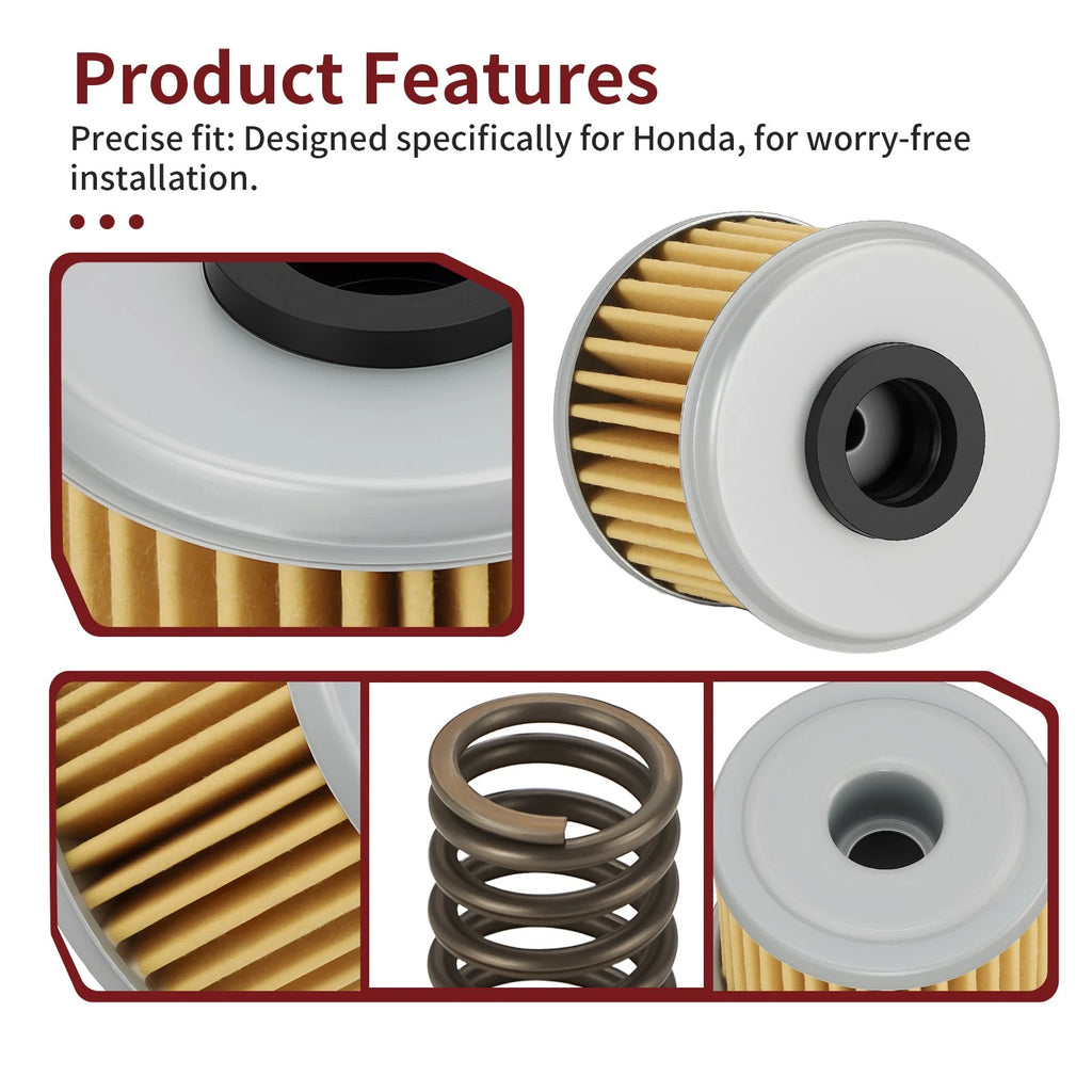5PCS Oil Filter Set w/ O-Ring for Honda CRF 150R 150RB 250R 250X 450R 450RX