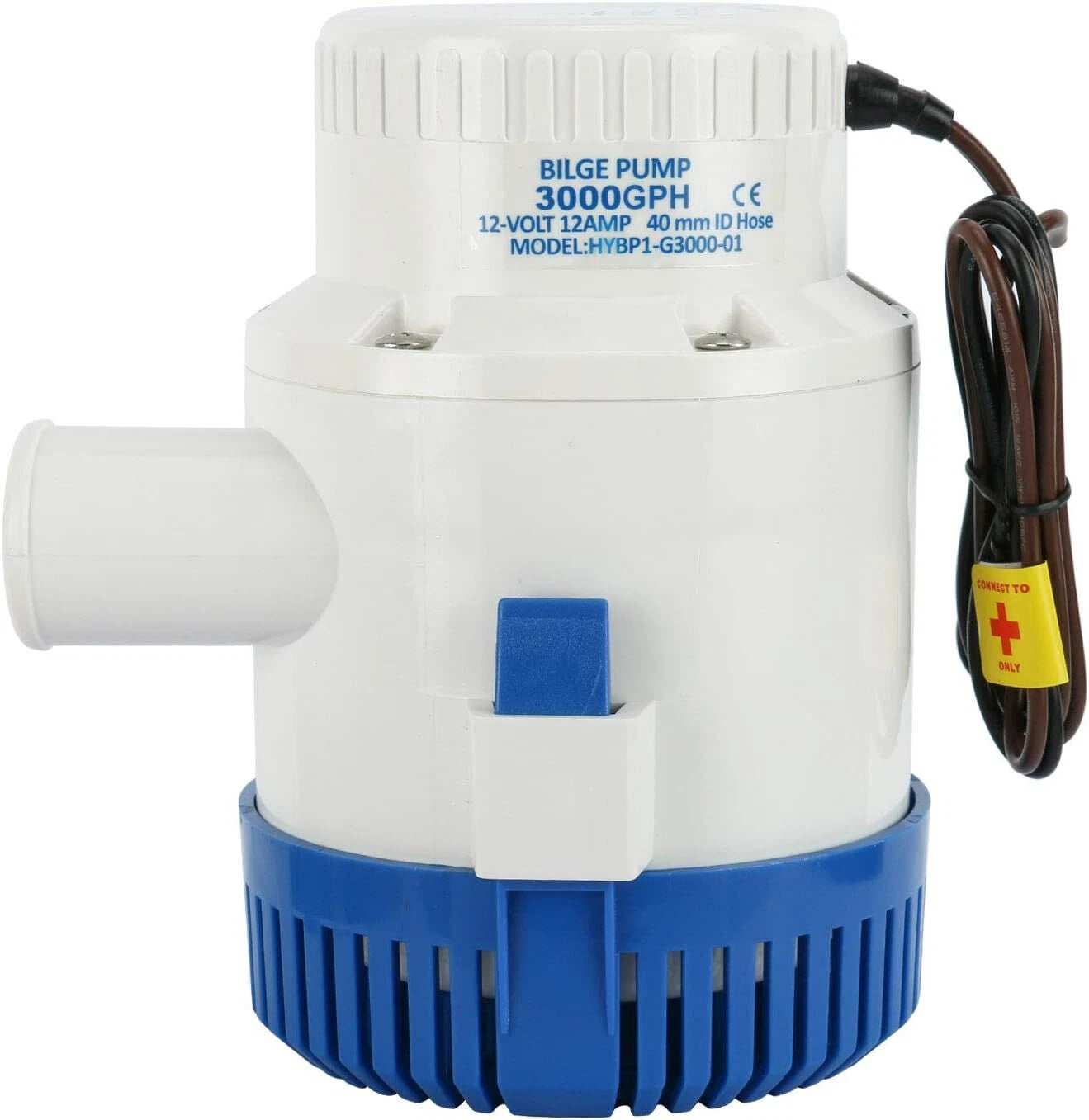 12V 3000GPH Electric Bilge Pump for Boat Marine