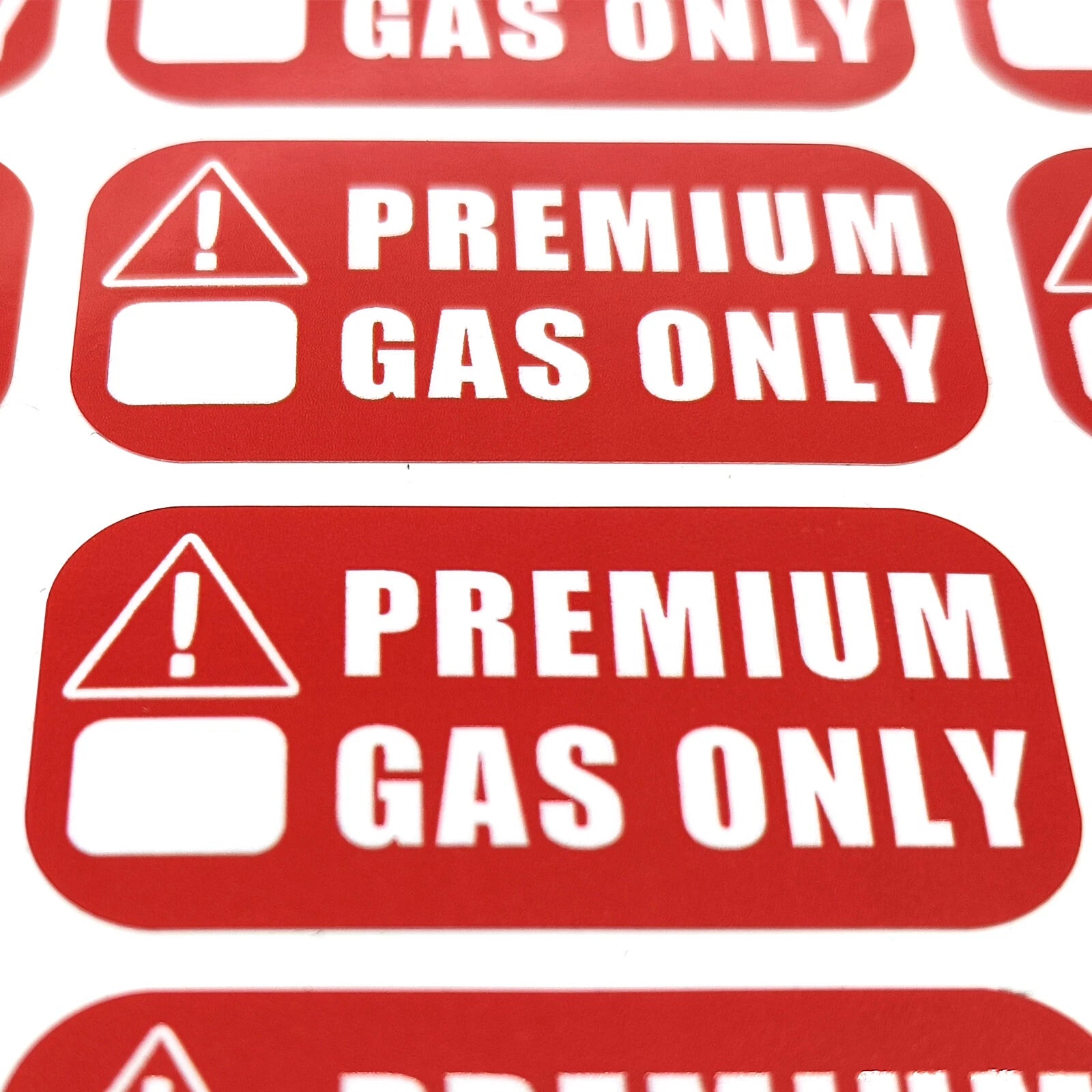 Premium Fuel Only Sticker for
