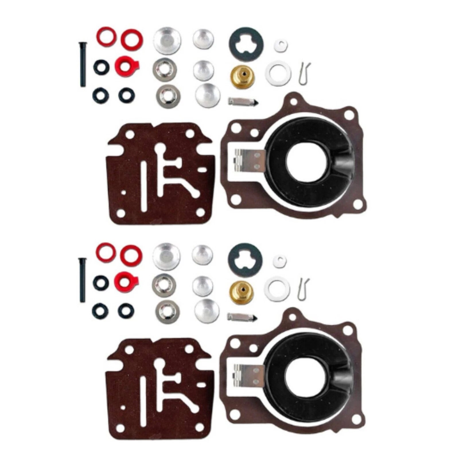 2 Sets Carburetor Repair Kit for Johnson Evinrude 18HP 28HP 40HP (1968–1995) 396701 398729