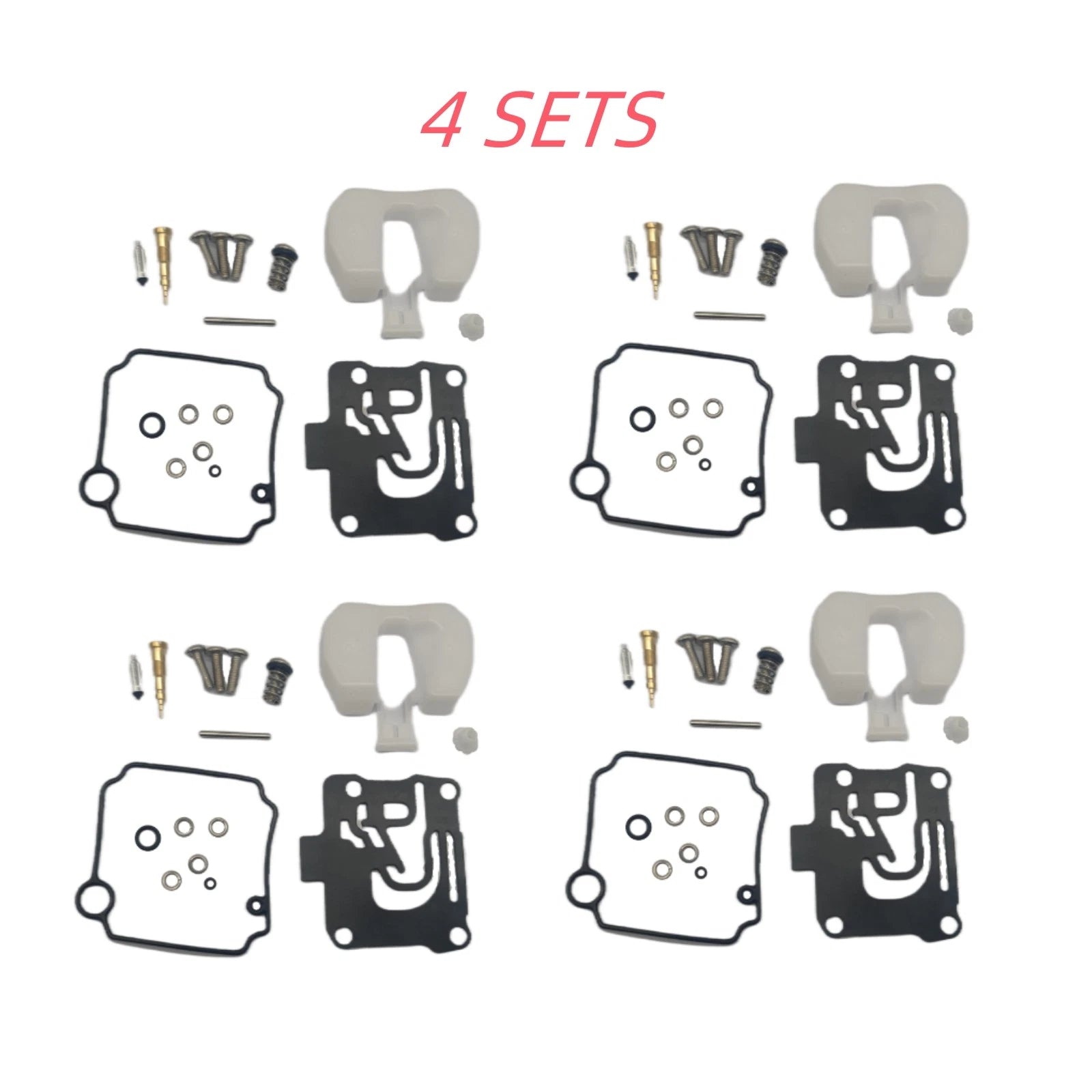 Set of 4 Carburetor Repair Kit 62Y-W0093-11 for Yamaha 4 Stroke 40HP 50HP