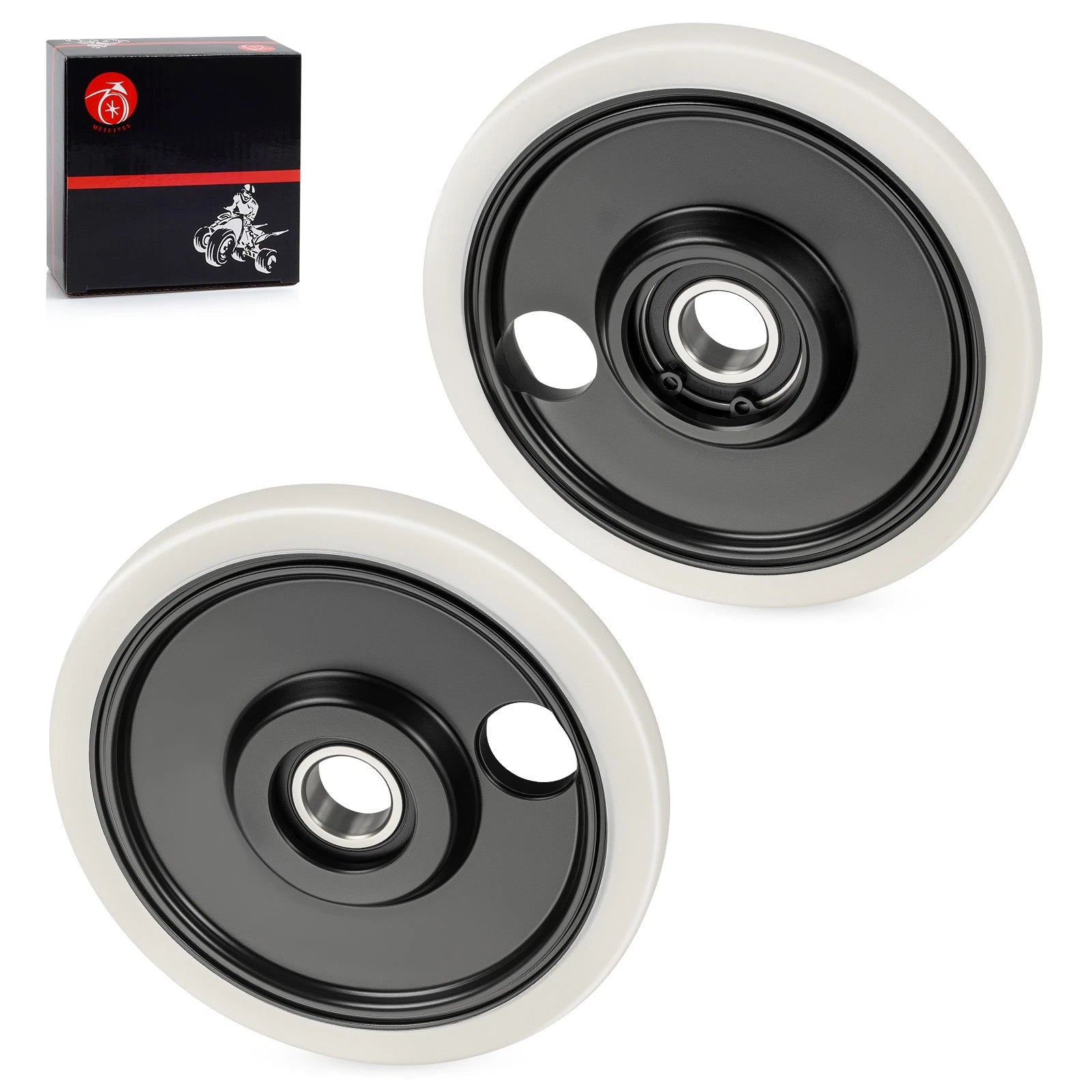 2pcs Plain Wheel Assembly 1590457 for Polaris Rush 600 800 850 RMK 600 (2012–2022)