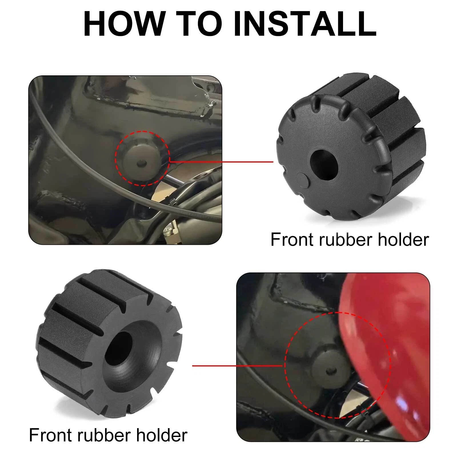 Front Fuel Tank Rubber Mount Cushions for Honda XL175 XL250 XL250S XL350 XR250 (1973–1985)