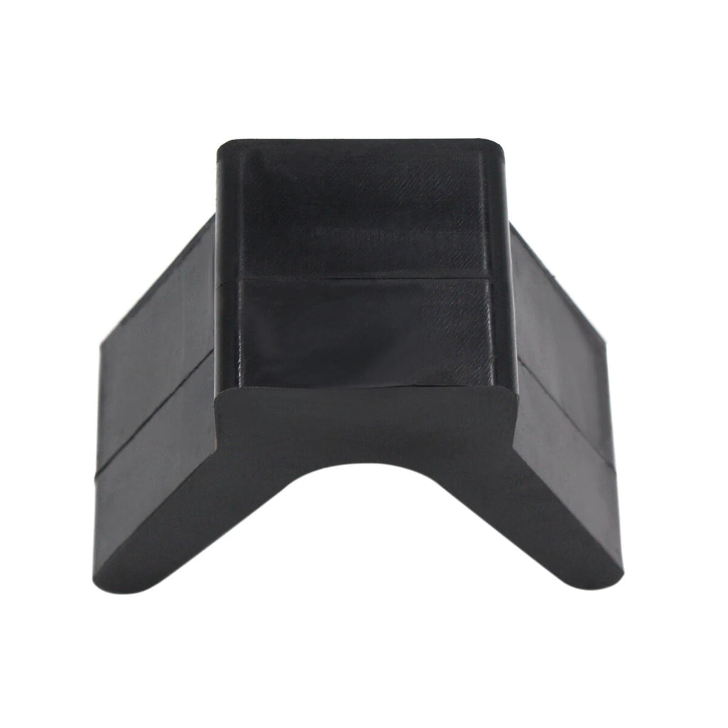 2 Inch V Bow Stop for Boat Trailer - Black Molded Rubber