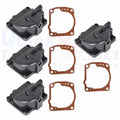 4X Float Chamber Carb Bowl with Gasket 343870 for OMC Johnson/Evinrude (N/A)