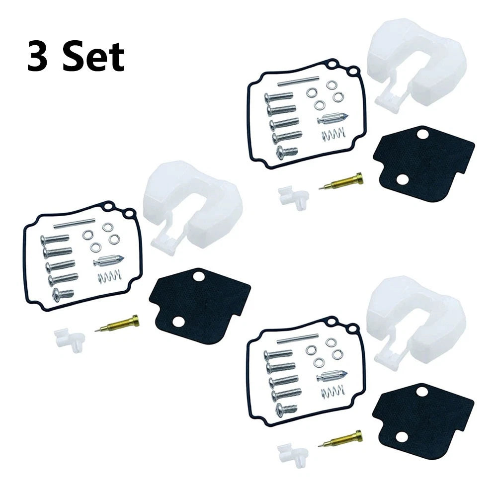 3X Carb Repair Kit 61N-W0093-00 for Yamaha 2 Stroke 25 30HP (1990–2023)