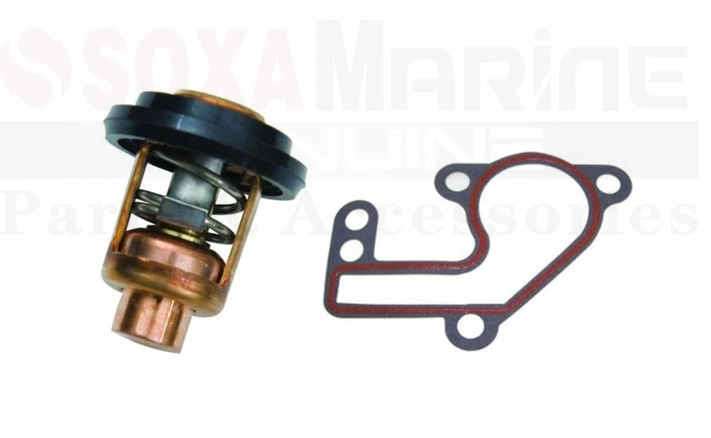 Thermostat with Gasket for Yamaha Outboard 2-Stroke 25D (25D) 6F5-12411-02, 682-12414-A0