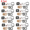 Set of 8 Carburetor Gasket Rebuild Kit for Walbro 43CC 52CC (40-5/44F-5 34F 36F 139F)