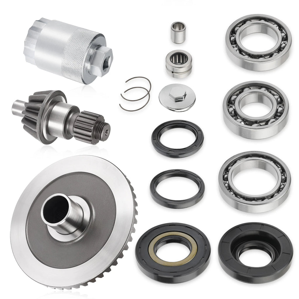 Final Drive Pinion Ring Gear Bearings & Nut Tool for Honda Rancher TRX350 TRX400 (2000–2006)