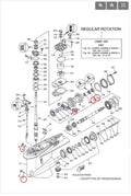 Seal Kit for Yamaha 4-Stroke 225 250 300 HP (93101-30002)
