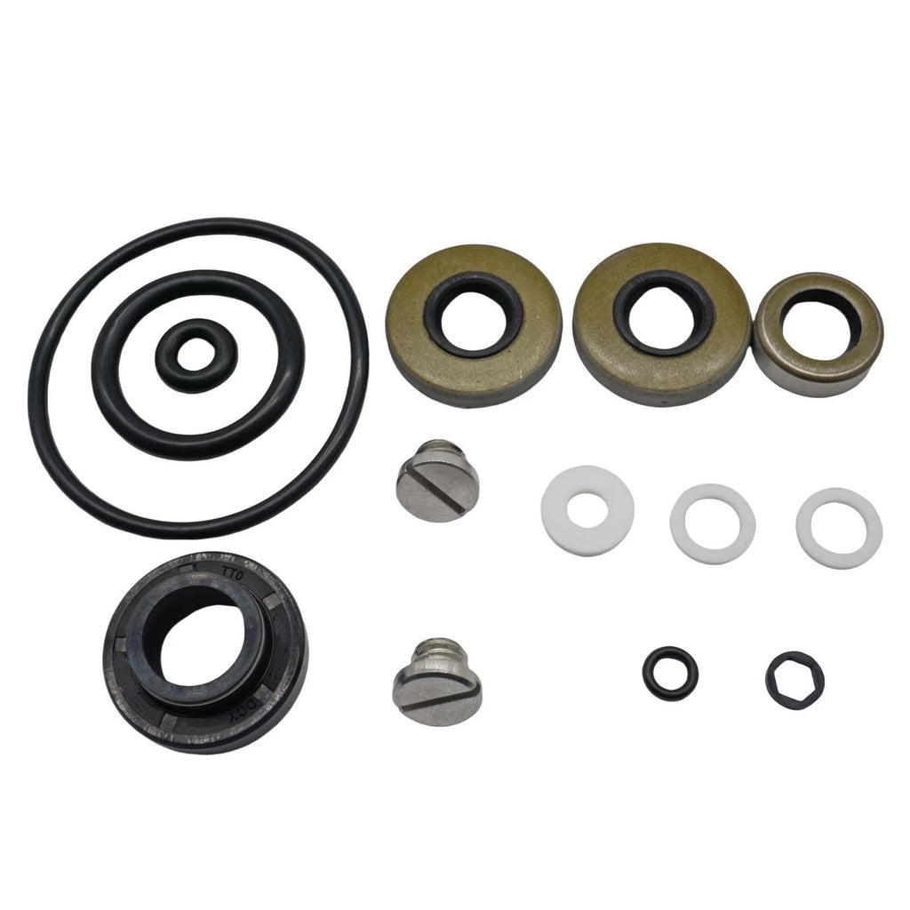 Lower Gearcase Seal Kit with Drain Screws for Johnson Evinrude 9.9 15 Hp (W396350)