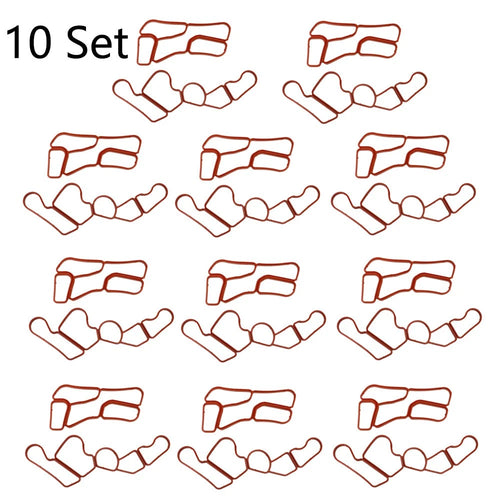 10 Pair Oil Filter Housing & Oil Cooler Gasket Kit for Mercedes C300 (2008–2015)