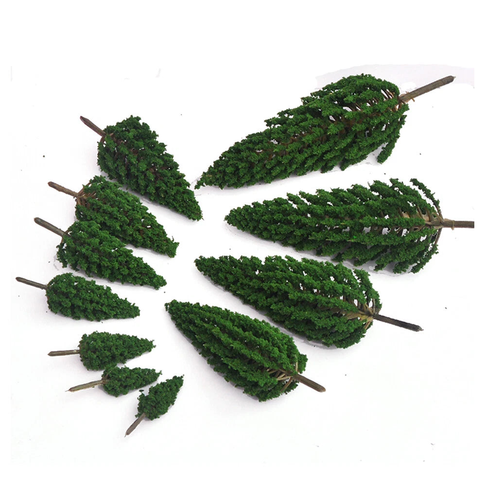 40pcs Pine Trees for Model Railroad Landscape Scene