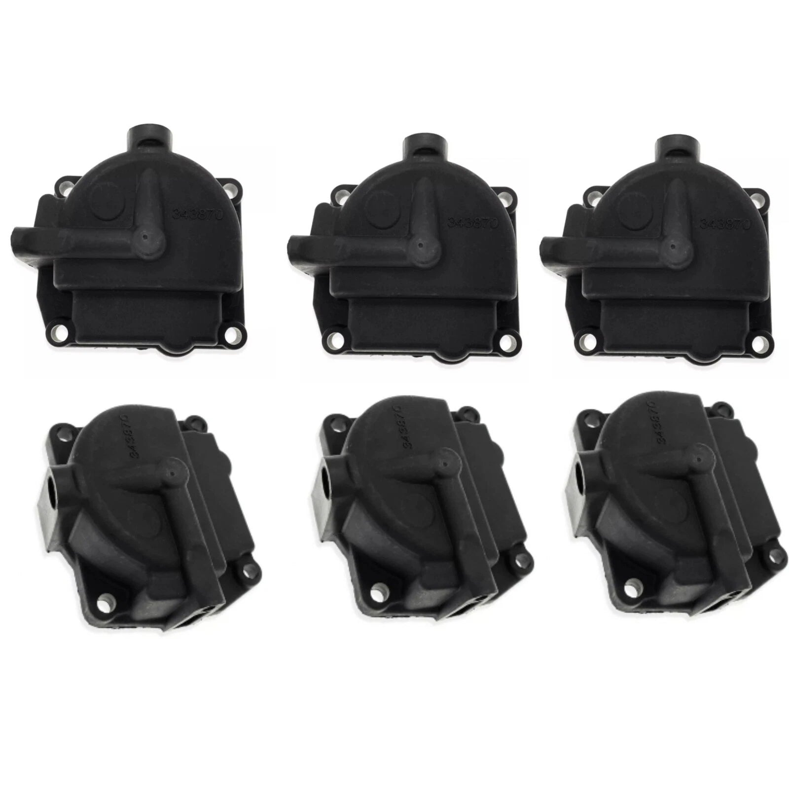 6 Carburetor Float Chamber Bowls for Johnson/Evinrude 90-175hp (1990–1999) 766418