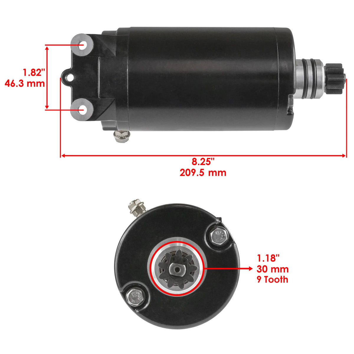 Starter & Drive Bendix for Seadoo RXT 215 (2008–2010)