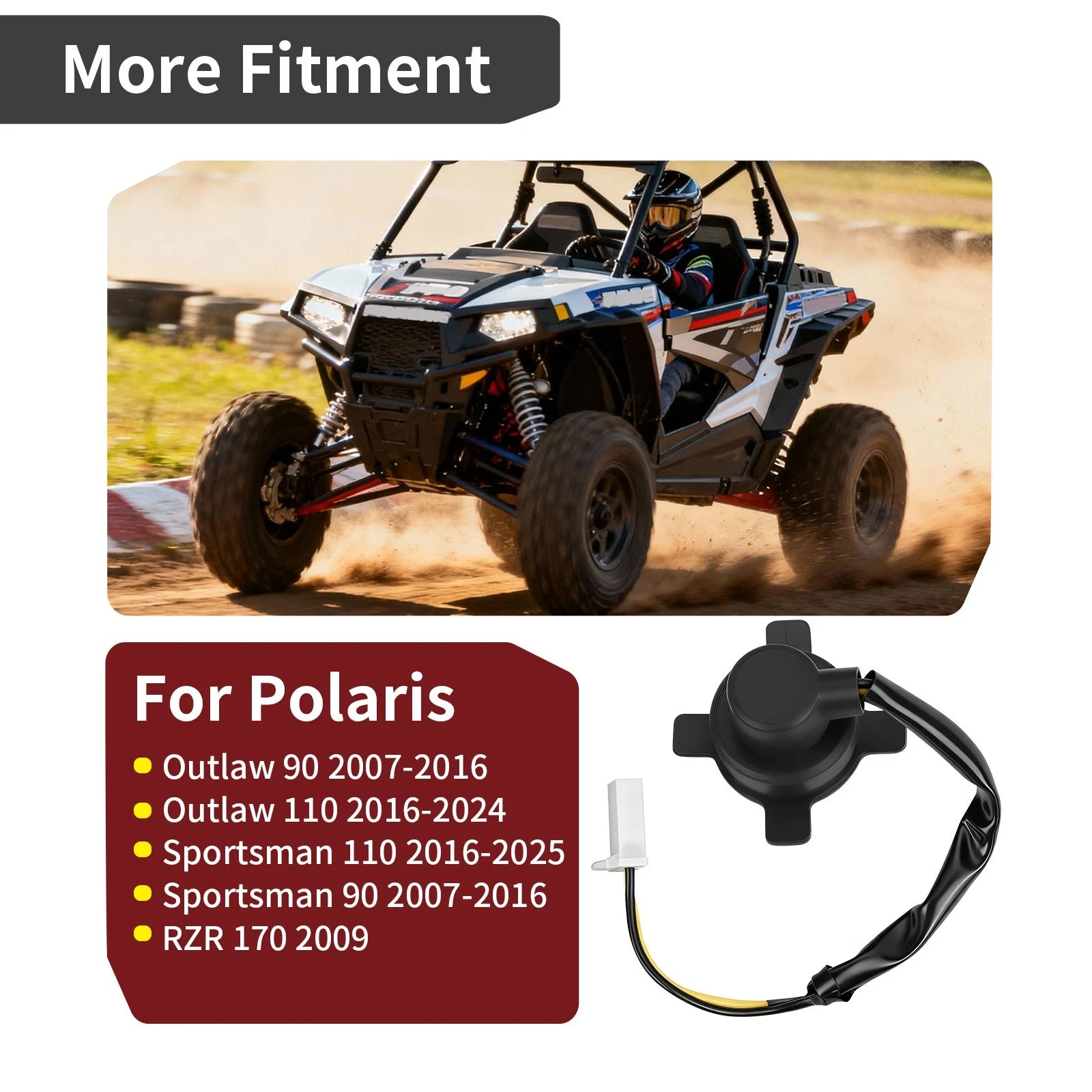 Headlight Socket for Polaris Outlaw 90 110 Sportsman 90 110 RZR 170 (0453569)
