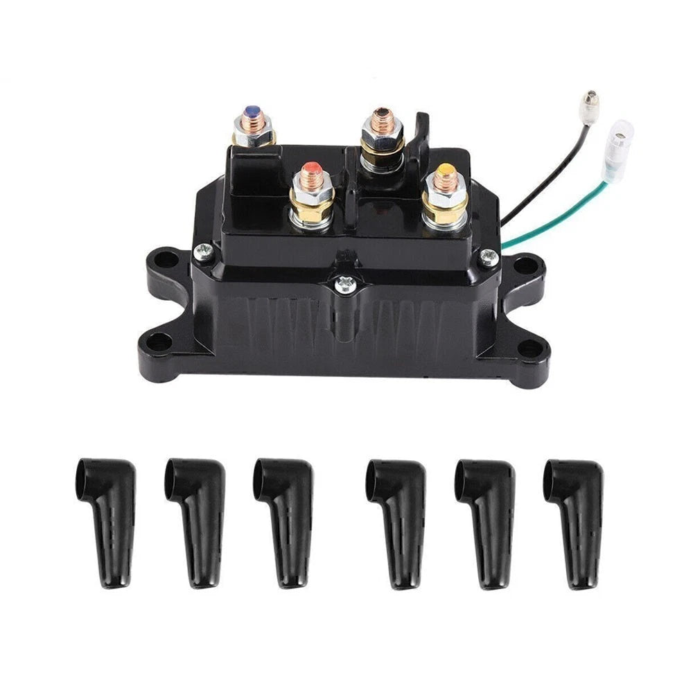 12V 250A Solenoid Relay Contactor Winch Switch Kit for ATV UTV (Warn 63070 62135)