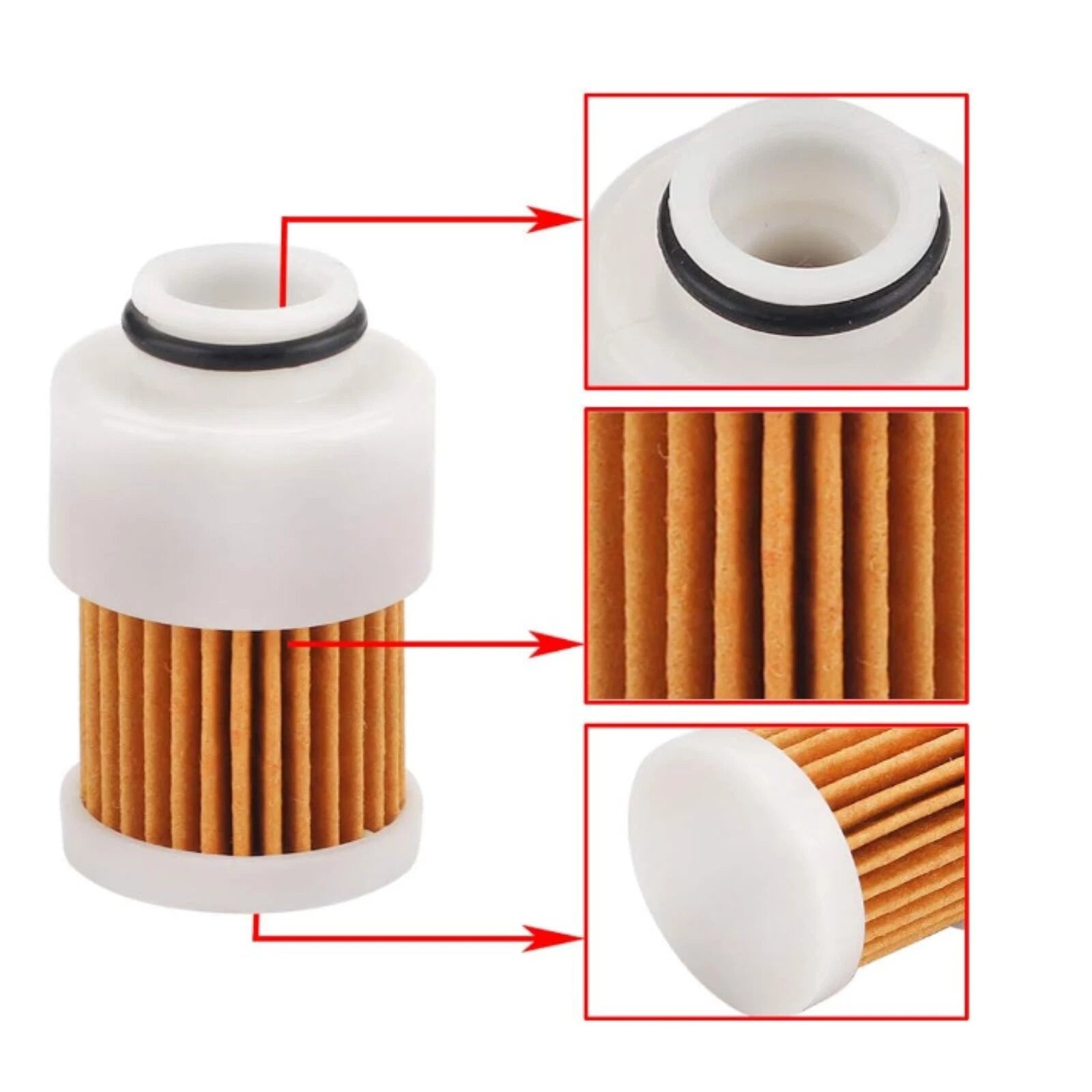 4X Fuel Filter for Mercury Marine 75 80 90 100 HP Engine (35-8M0168897, 187979)