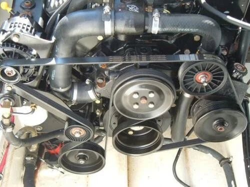 Set of 2 Idler Pulleys for Mercruiser V6 V8 4.3 5.0 5.7 6.2 (864625T 865598)