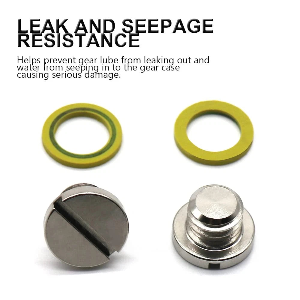 2X Marine Drain Plug Screw Kits for Mercury Mercruiser (Replaces 10-79953Q2)