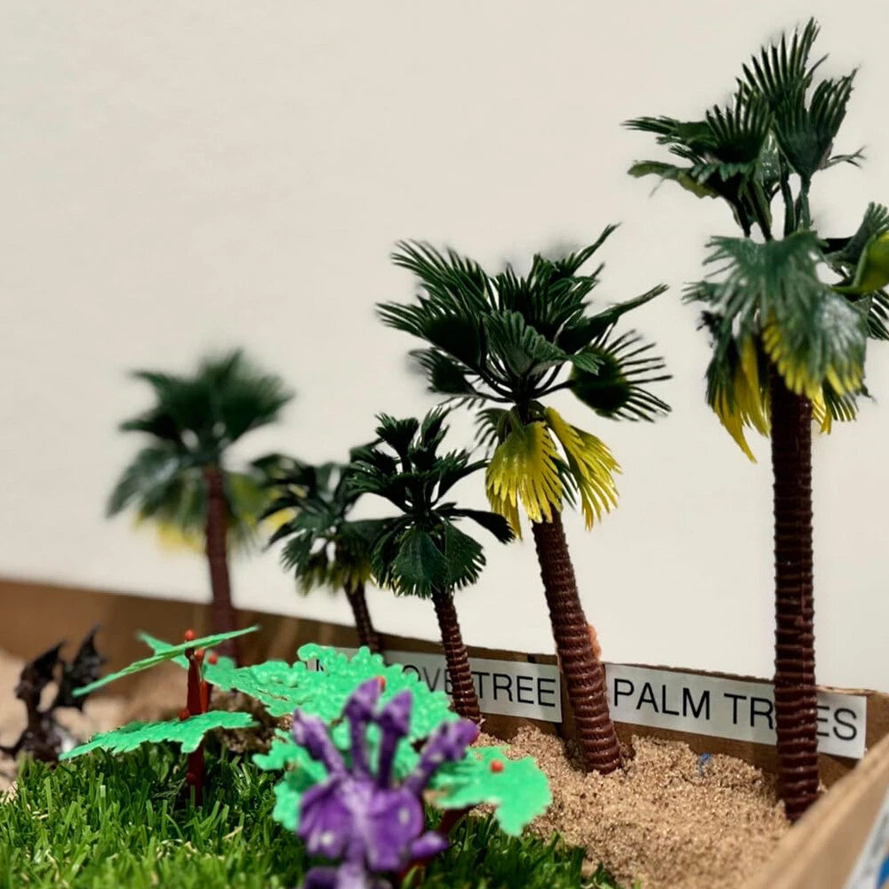 20pc Coconut Palm Model Trees for DIY Scenery (No specific make/model)
